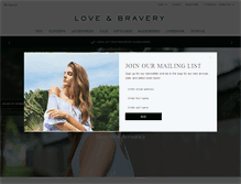 Tablet Screenshot of loveandbravery.com